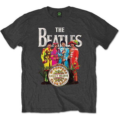 Tričko The Beatles - Sgt Pepper, Unisex,Šedá,L