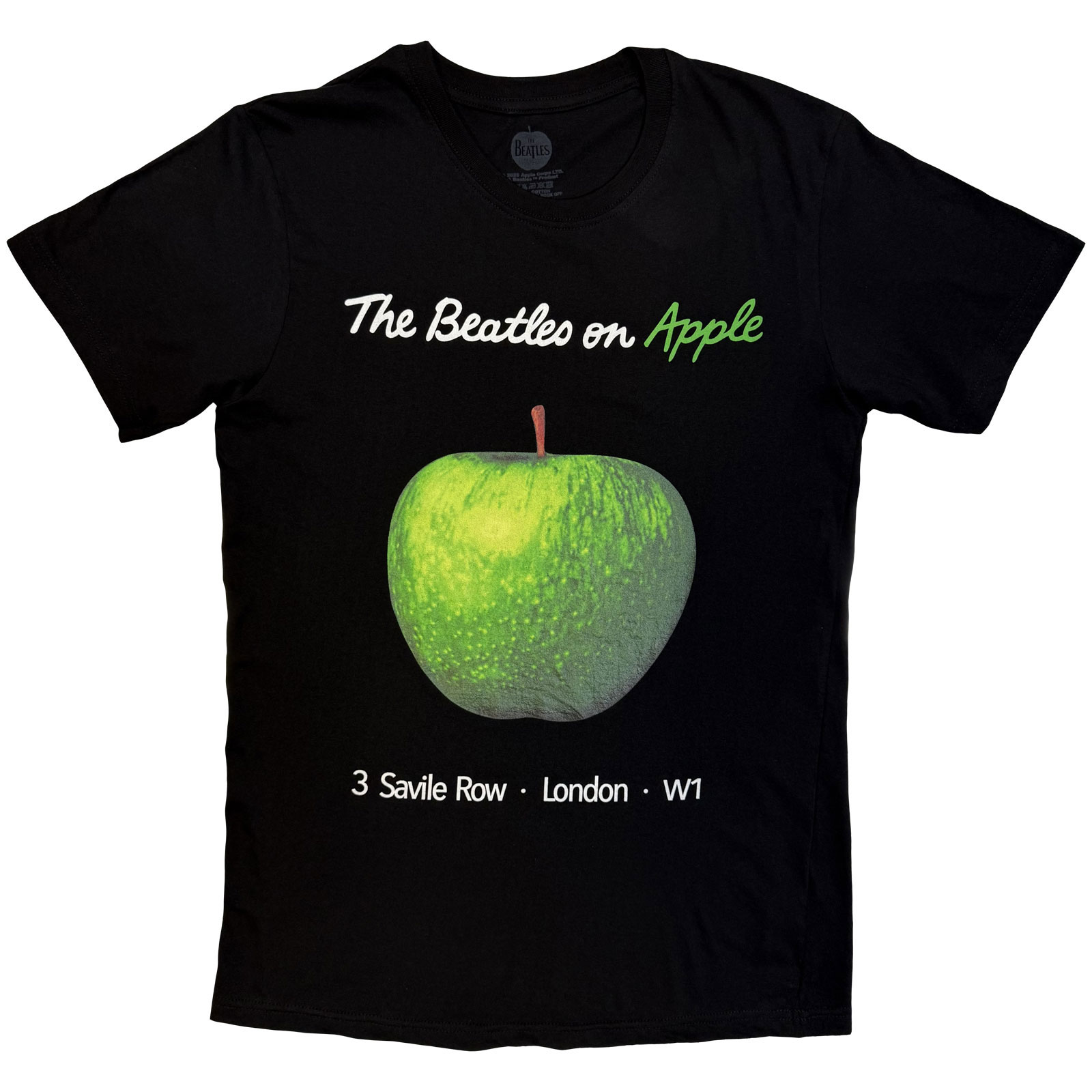 Tričko The Beatles - On Apple, Unisex,Čierna,S