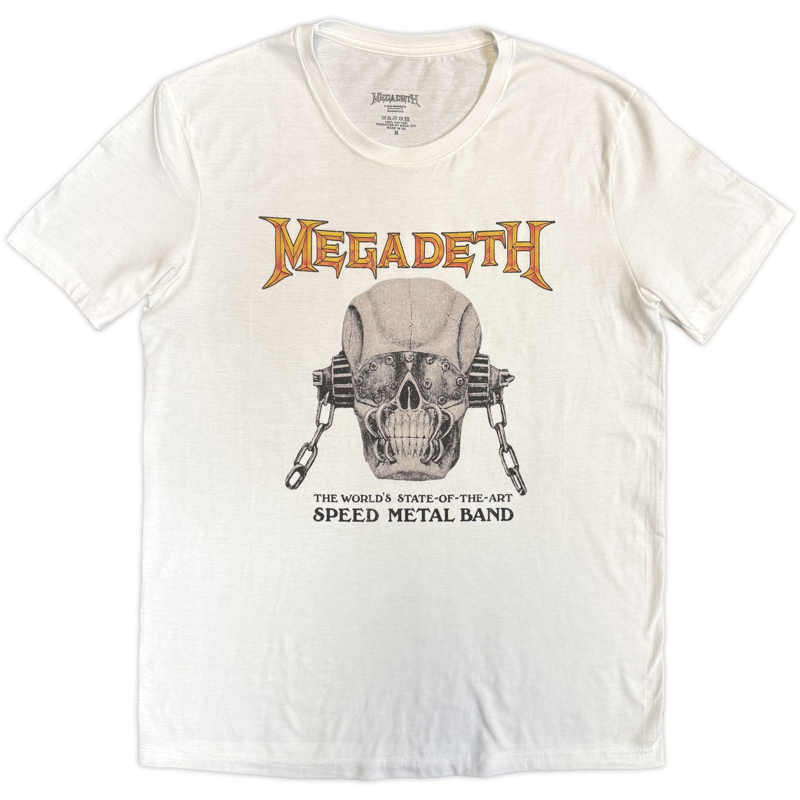 Tričko Megadeth - Speed Metal, Unisex,Biela,XXL