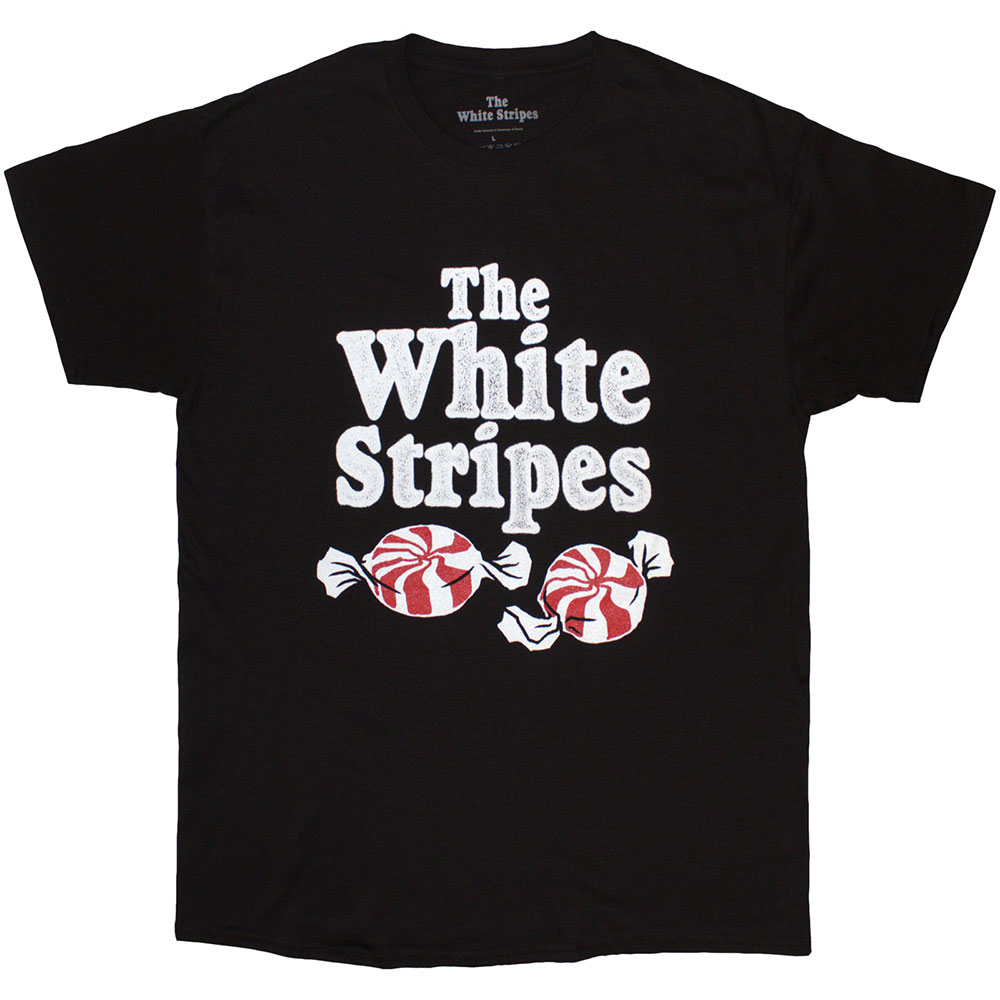 Tričko The White Stripes - Peppermints, Unisex,Čierna,XXL