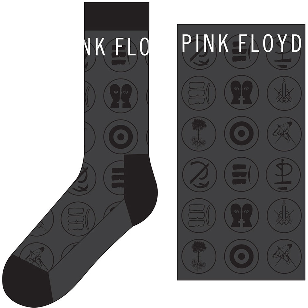 Ponožky Pink Floyd - Later Years, Unisex,Šedá,UK 7 - 11