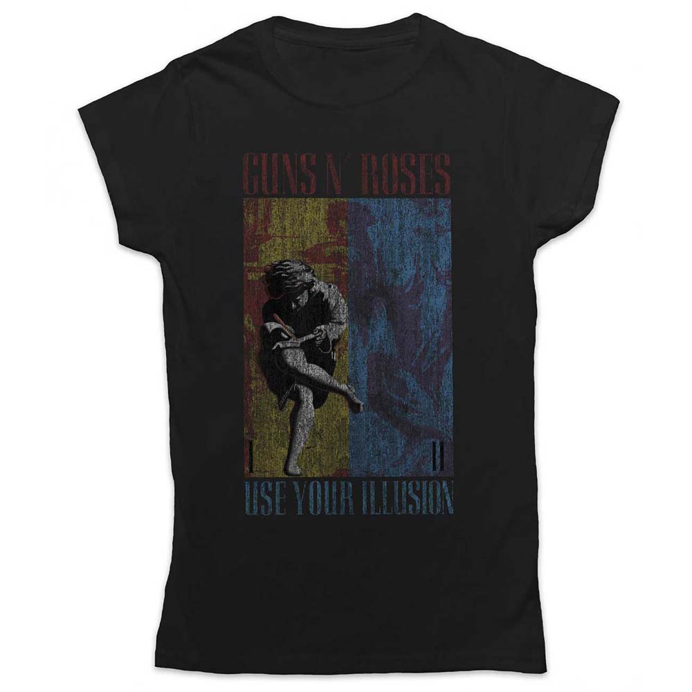 Tričko Guns N’ Roses - Use Your Illusion, Žena,Čierna,XXL