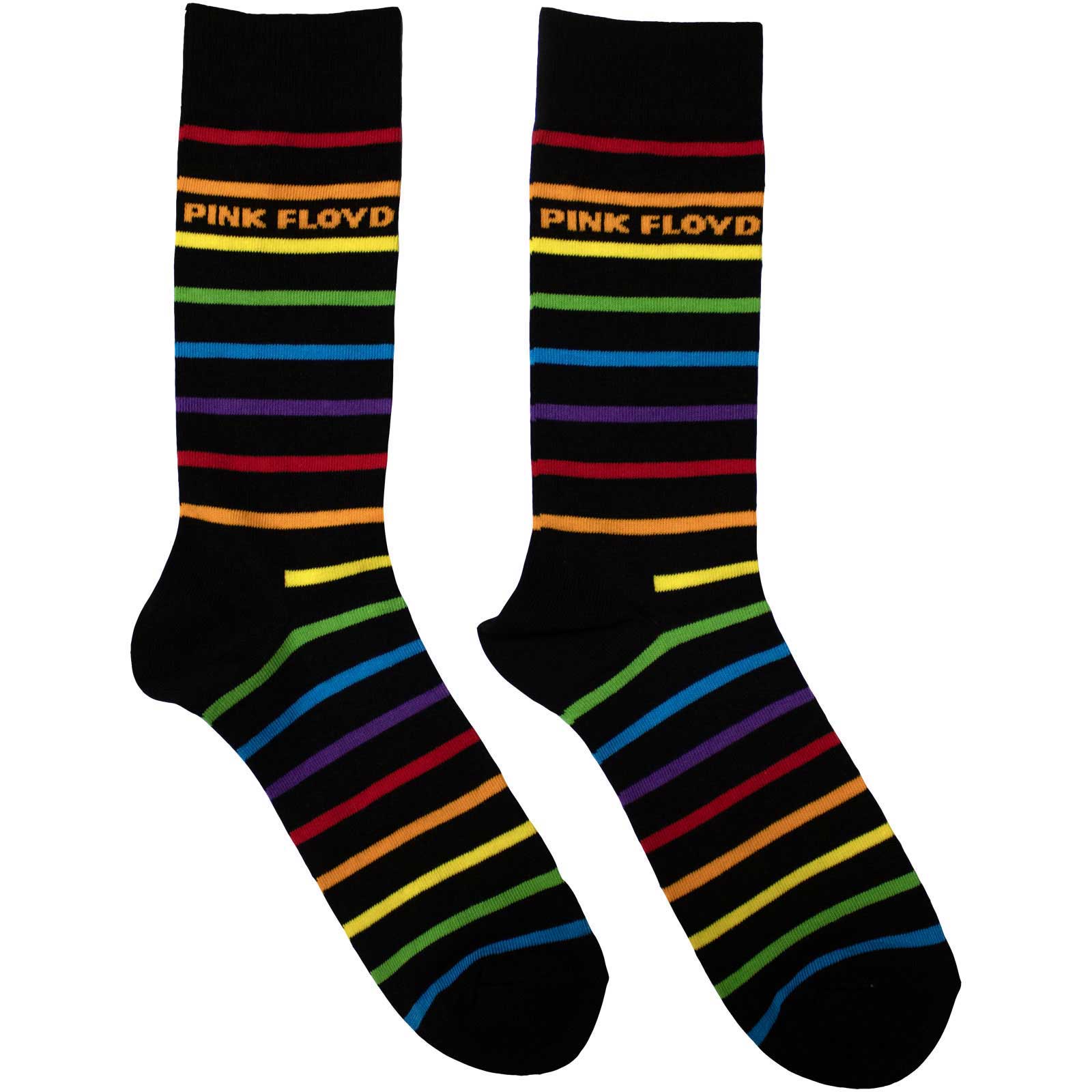 Ponožky Pink Floyd - Wide Stripes, Unisex,Čierna,UK 7 - 11
