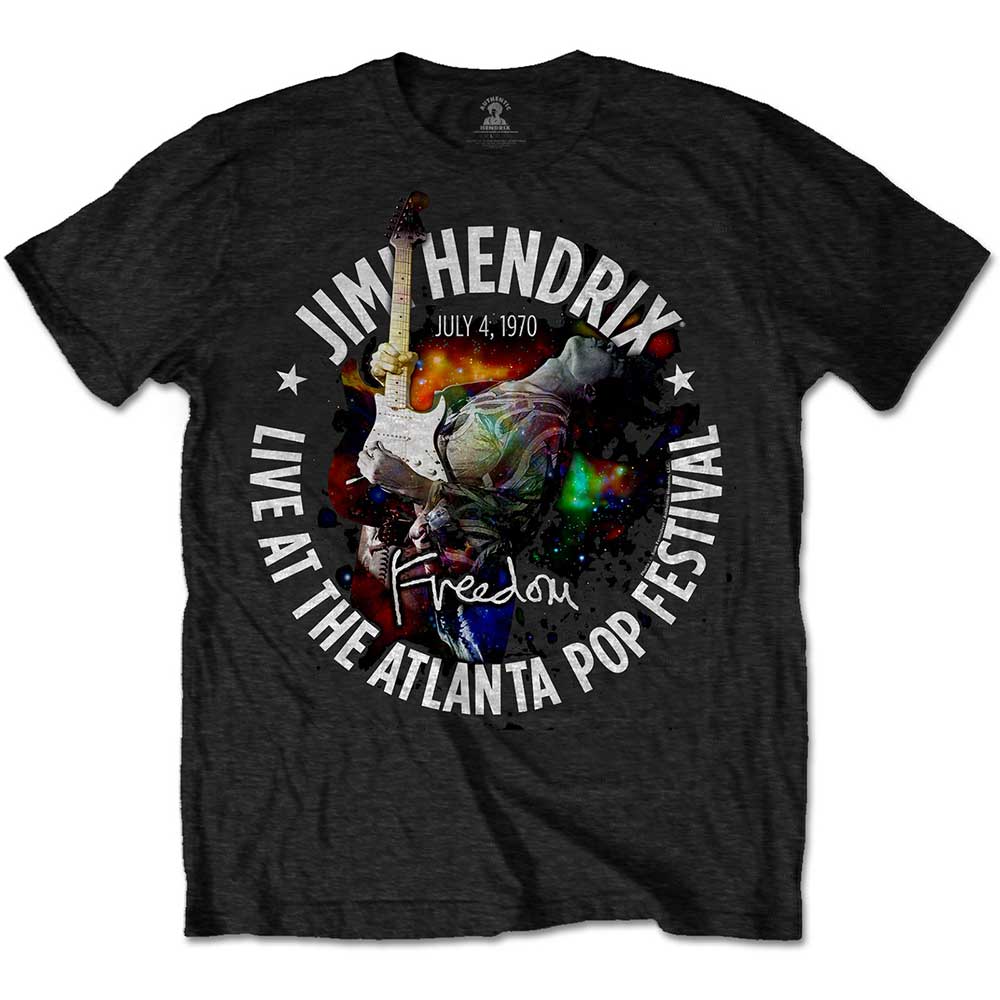 Tričko Jimi Hendrix - Atlanta Pop Festival 1970, Unisex,Čierna,XXL