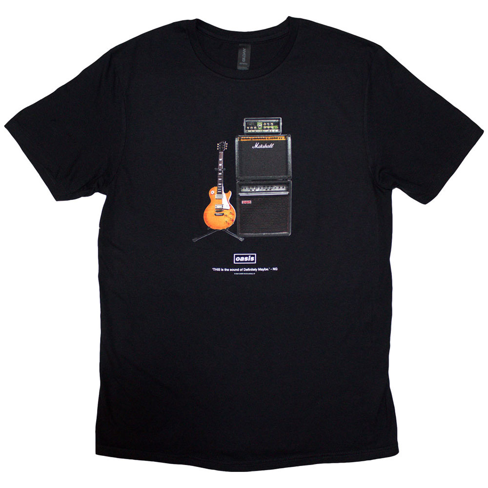 Tričko Oasis - Definitely Maybe Guitar, Unisex,Čierna,XXL