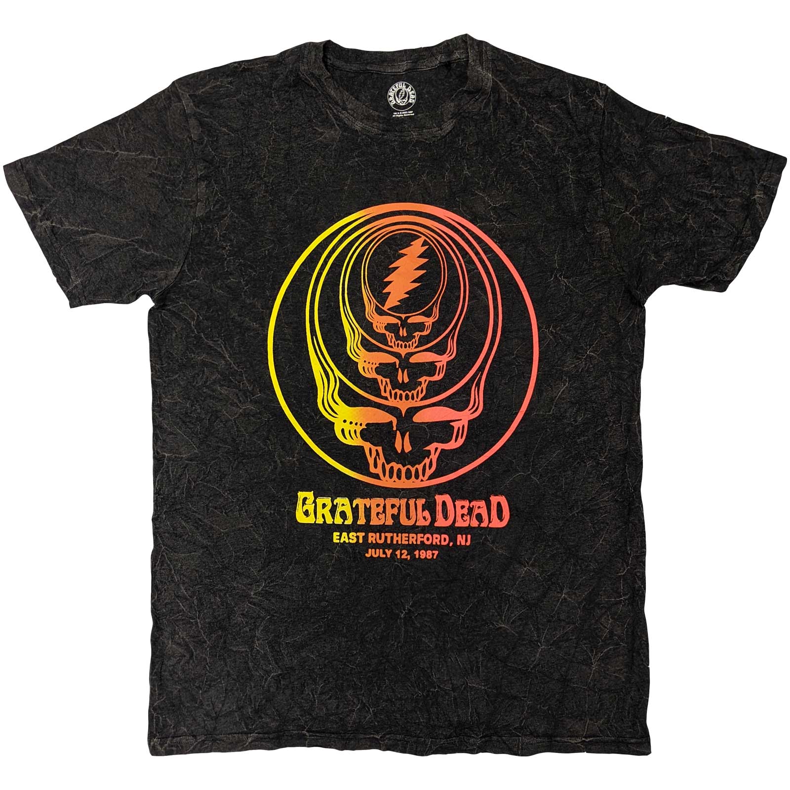 Tričko Grateful Dead - Concentric Skulls, Unisex,Čierna,L