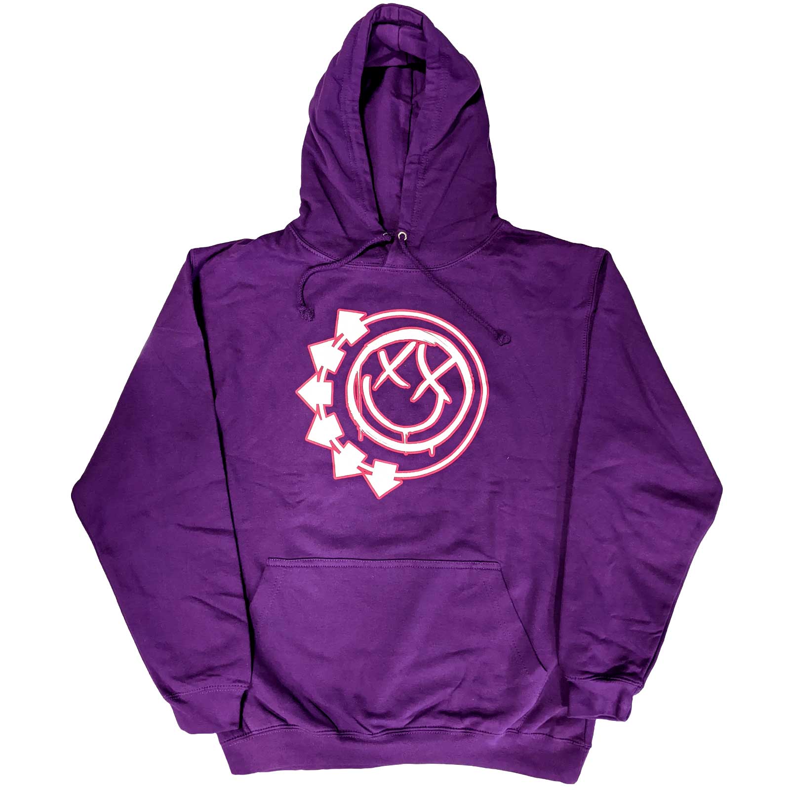 Mikina Blink 182 - Six Arrow Smiley, Unisex,Ružová,XXL