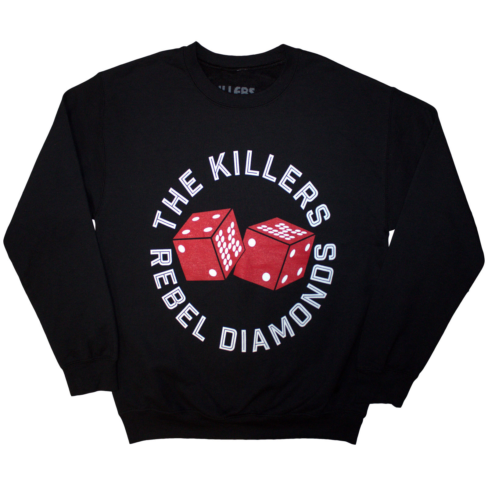Crewneck The Killers - Tour '24 Rebel Diamonds Dice, Unisex,Čierna,XXL