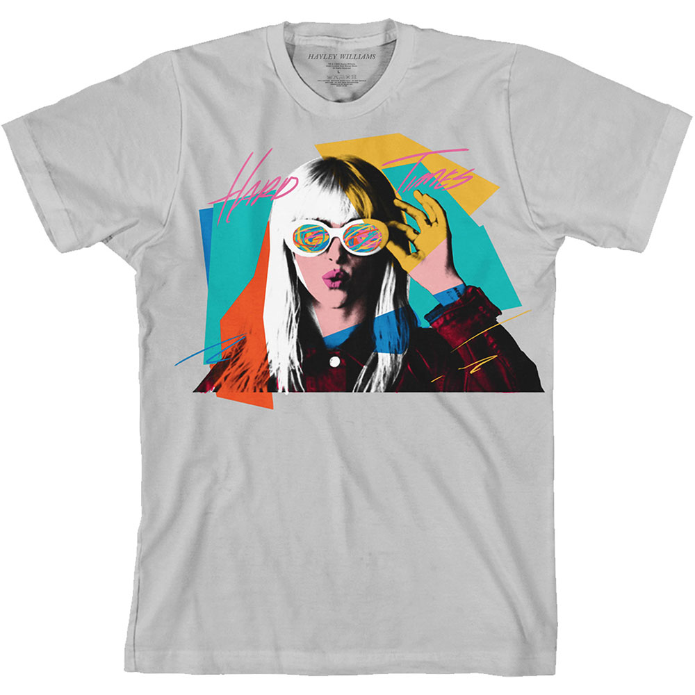 Tričko Hayley Williams - Hard Times, Unisex,Šedá,XXL