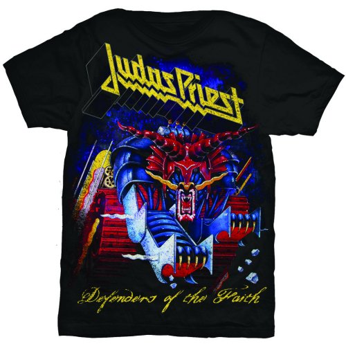 Tričko Judas Priest - Defender of the Faith, Unisex,Čierna,XL