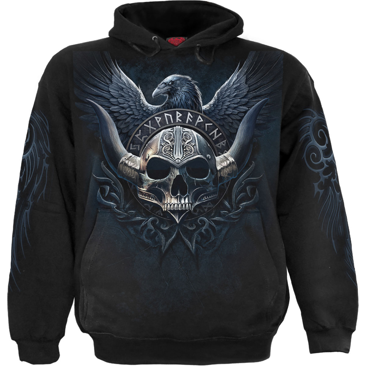 Mikina Spiral Stairs - Odin's Warrior, Unisex,Čierna,M