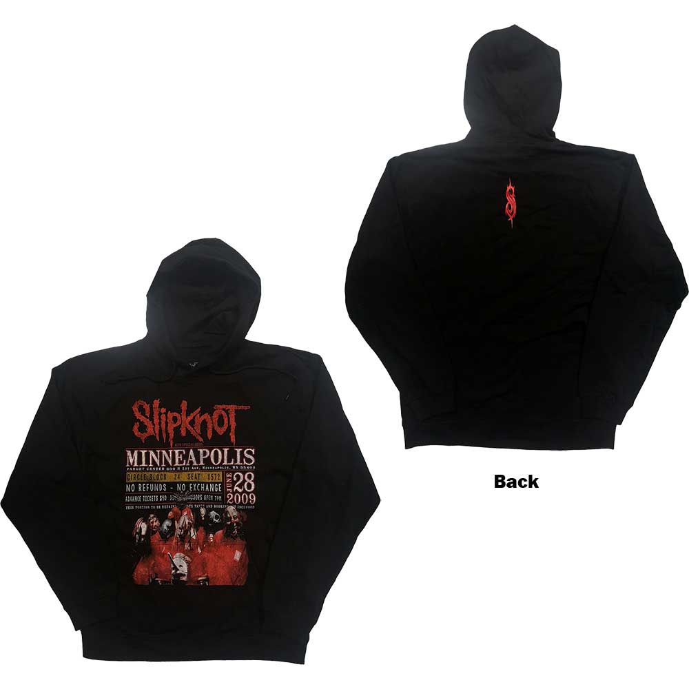Mikina Slipknot - Minneapolis '09, Unisex,Čierna,XS