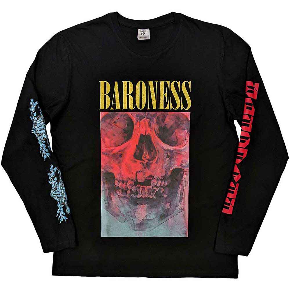 Tričko s dlhým rukávom Baroness - Skull Tour, Unisex,Čierna,M