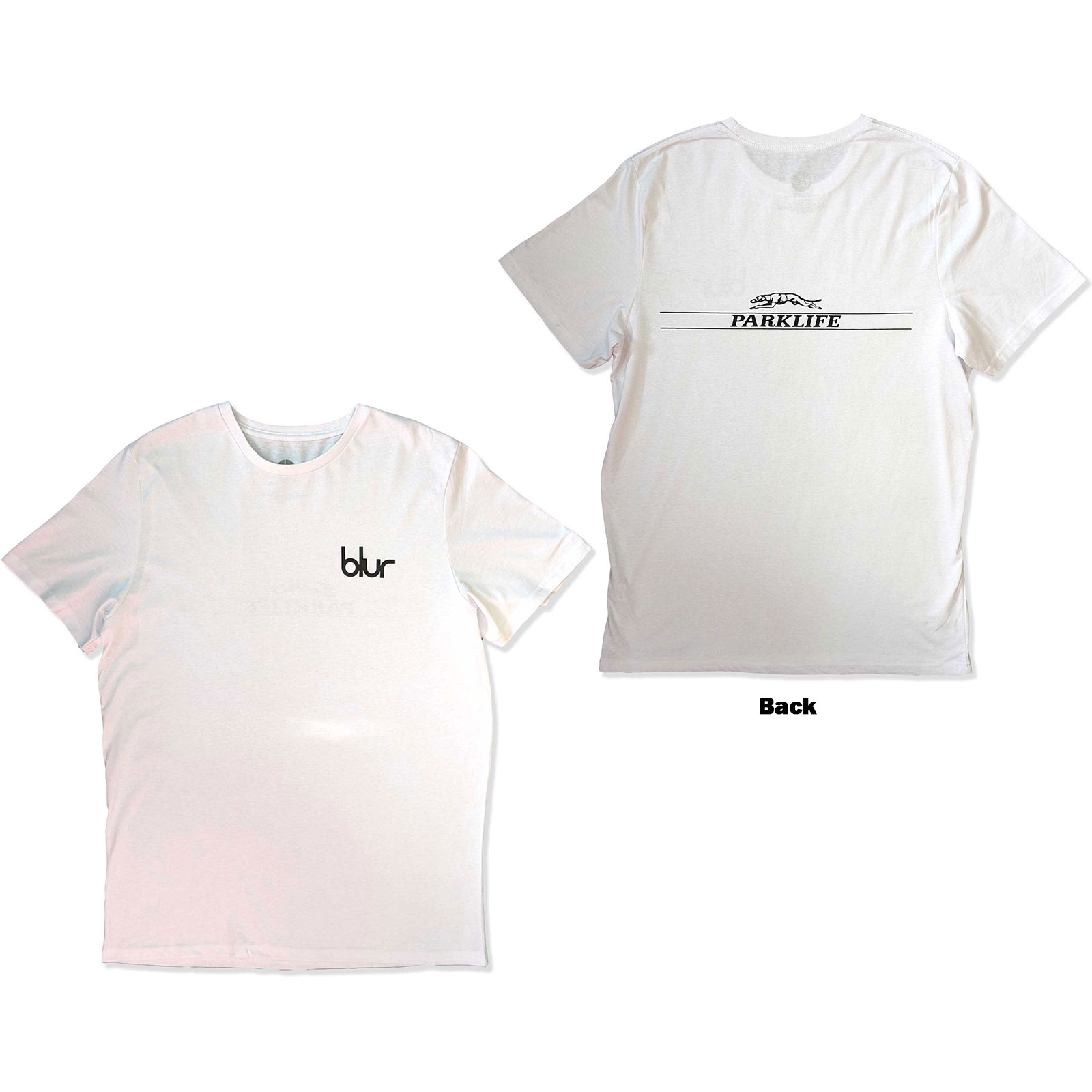 Tričko Blur - Pocket / Parklife, Unisex,Biela,XXL