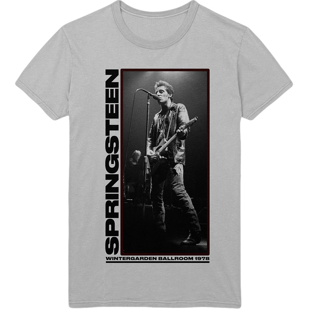 Tričko Bruce Springsteen - Wintergarden Photo, Unisex,Šedá,XXL