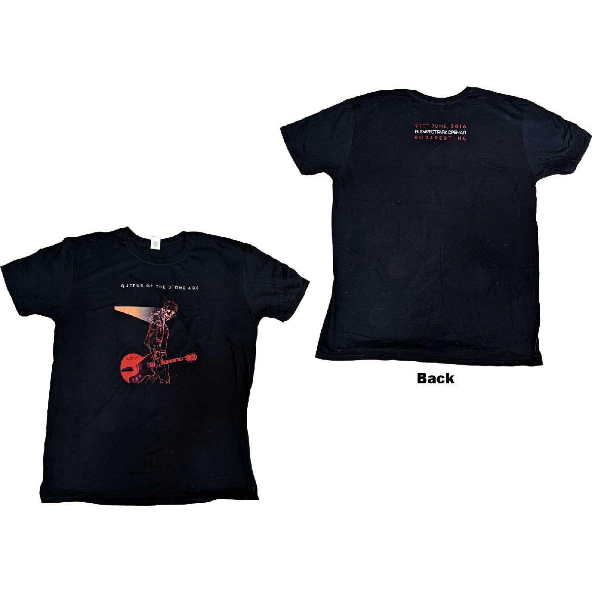 Tričko Queens of the Stone Age - Budapest 2018, Unisex,Čierna,S