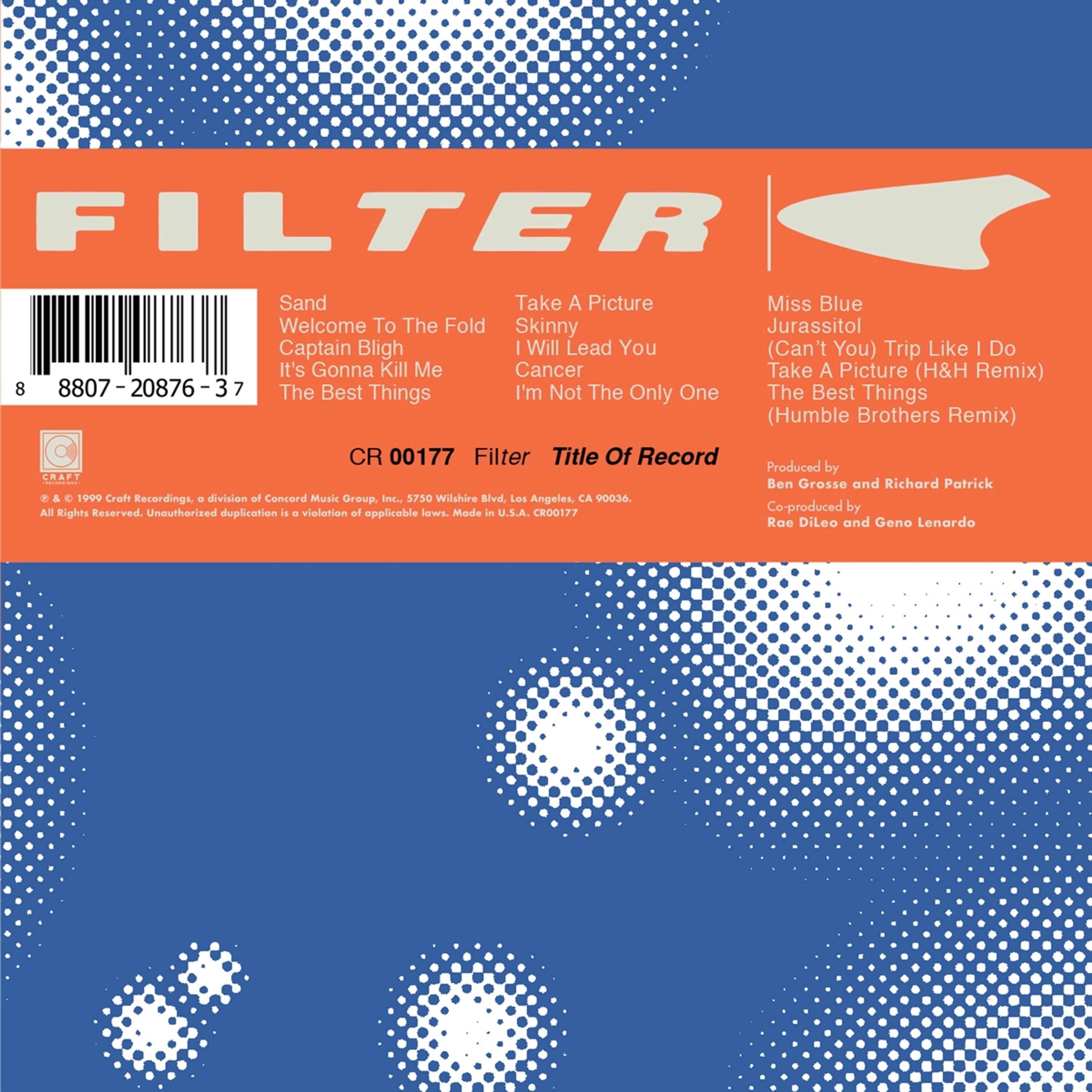 CD Filter - TITLE OF RECORD