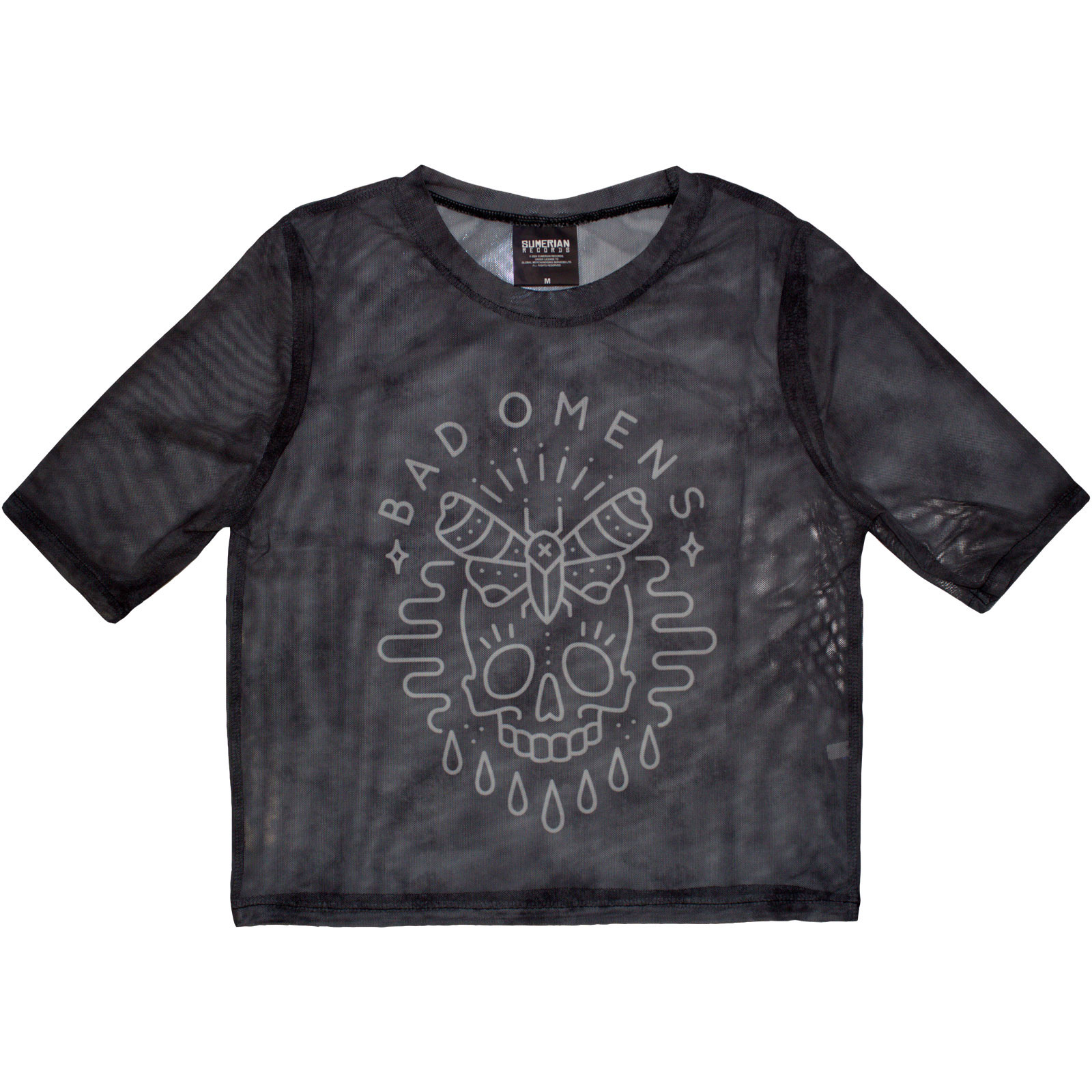 Tielko Bad Omens - Moth Skull, Žena,Šedá,XXL