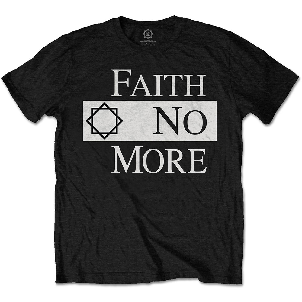 Tričko Faith No More - Classic Logo V.2., Unisex,Čierna,XXL
