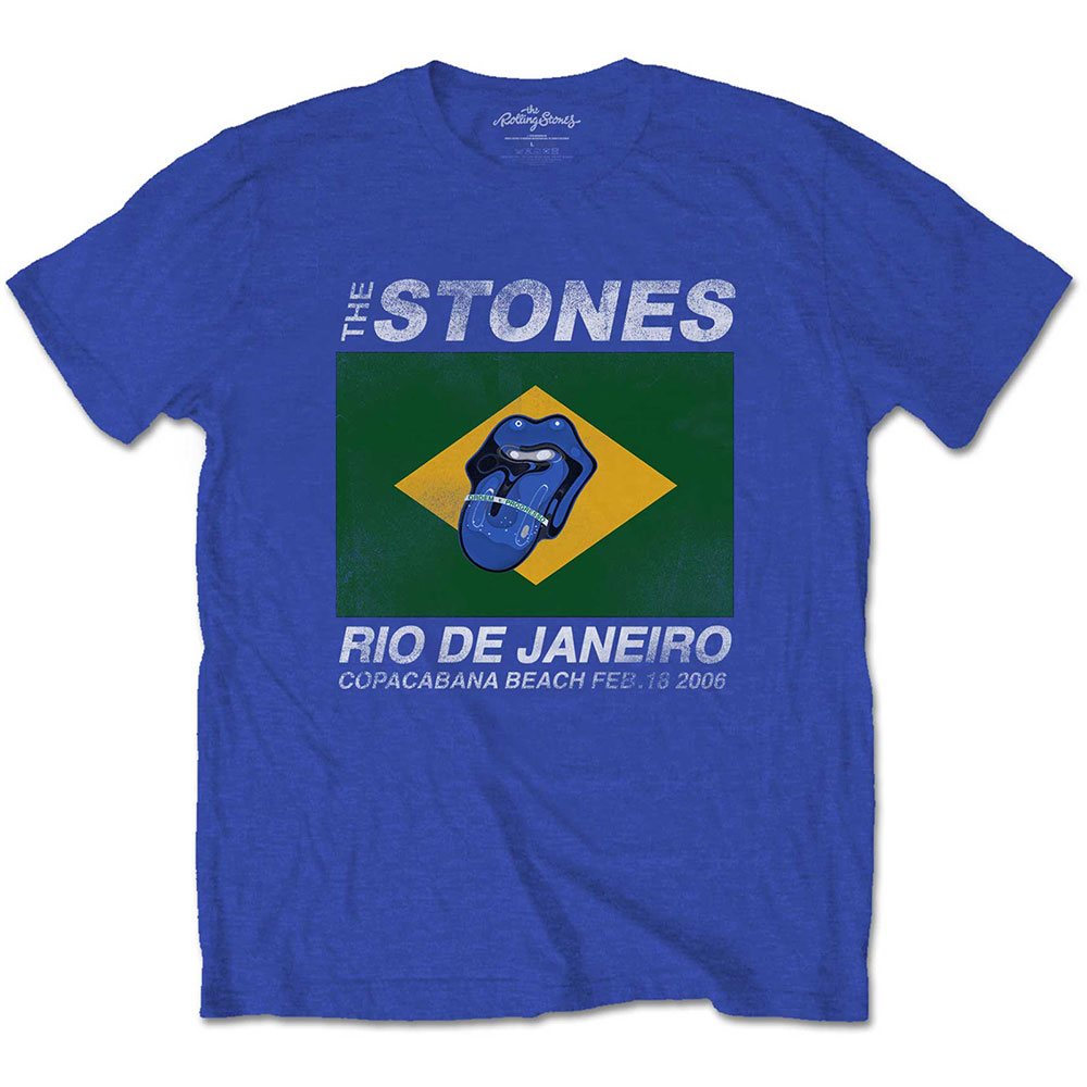 Tričko The Rolling Stones - Copacabana Blue, Unisex,Modrá,XL