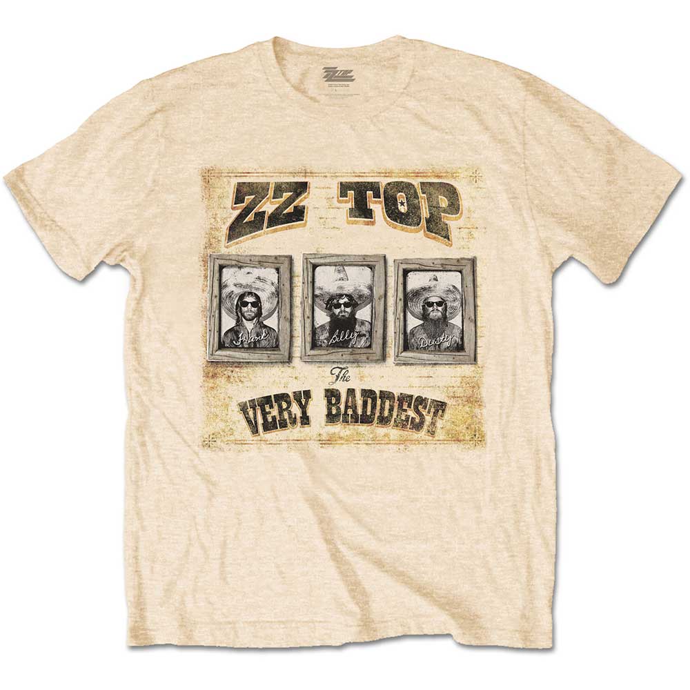 Tričko ZZ Top - Very Baddest, Unisex,Žltá,M