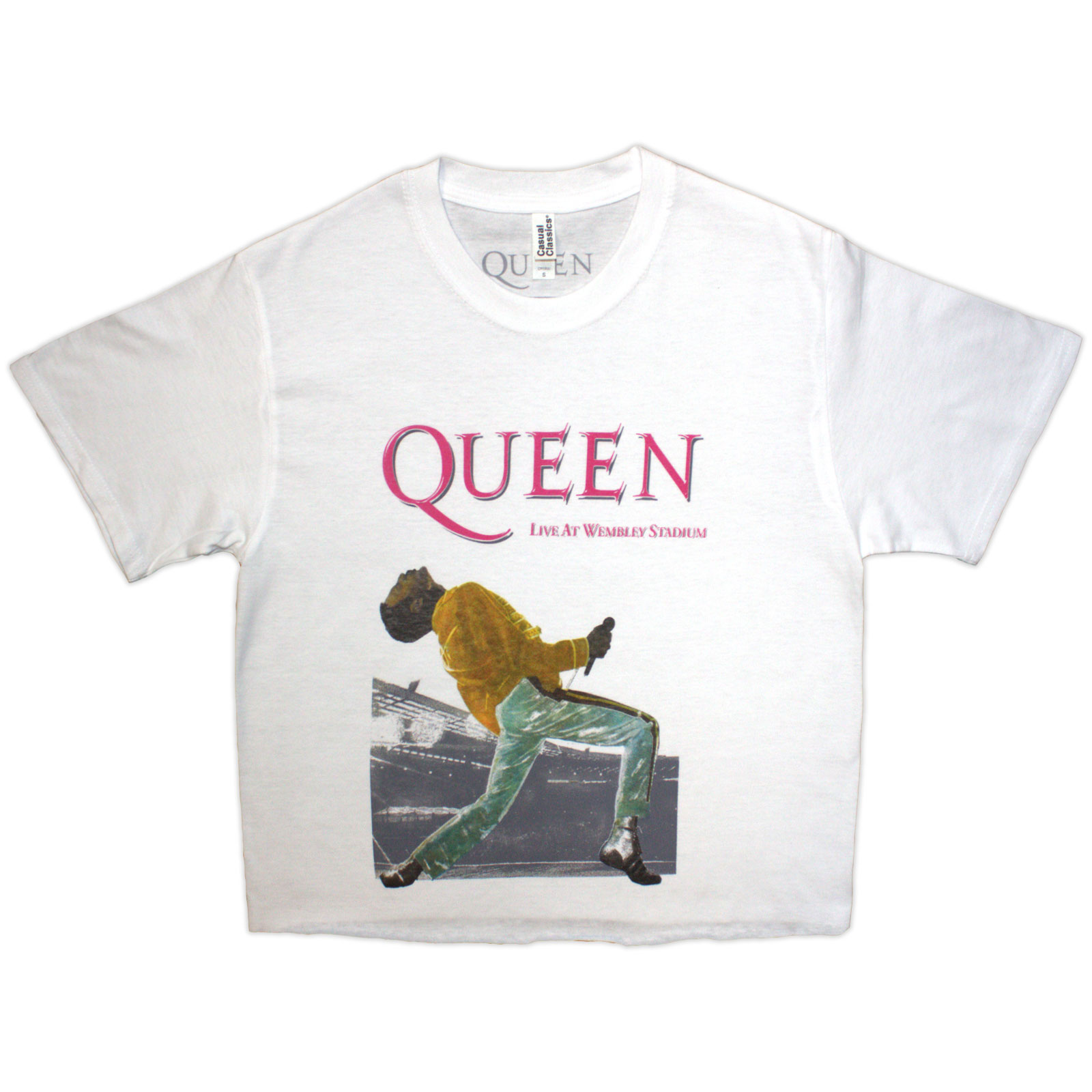 Tielko Queen - Wembley Stadium Magenta Logo, Žena,Biela,XXL