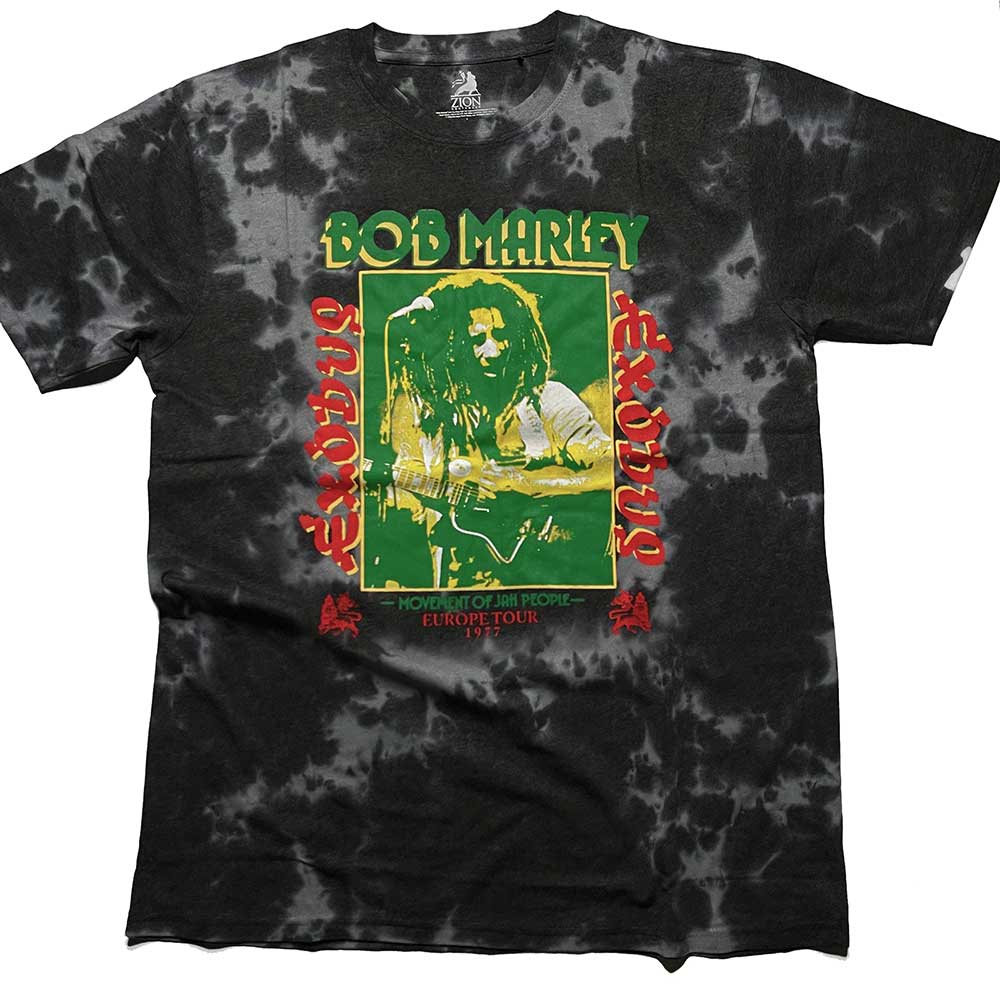 Tričko Bob Marley - Exodus Tie-Dye, Unisex,Čierna,L