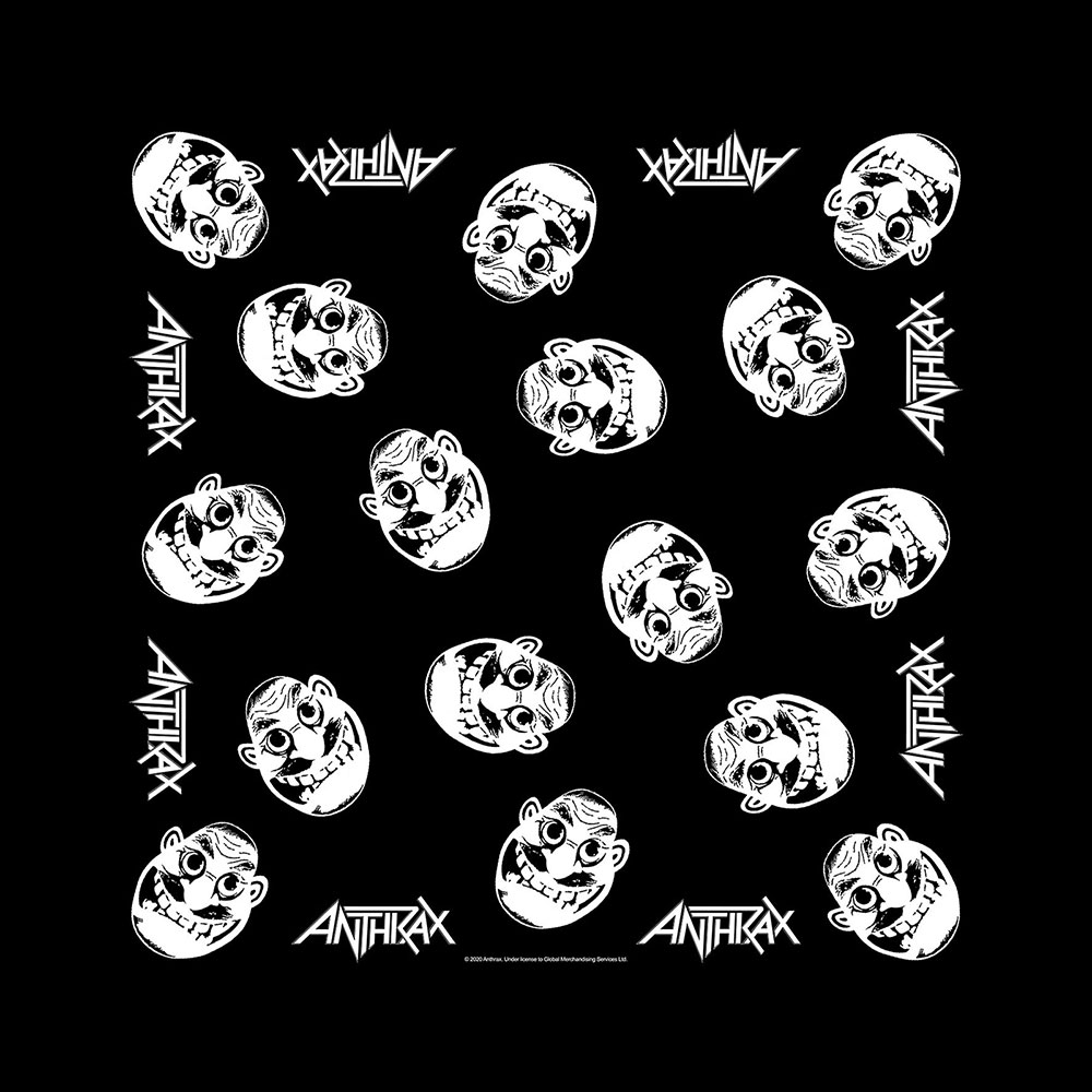 Šatka Anthrax - Not Man, Unisex,Univerzálna,Čierna
