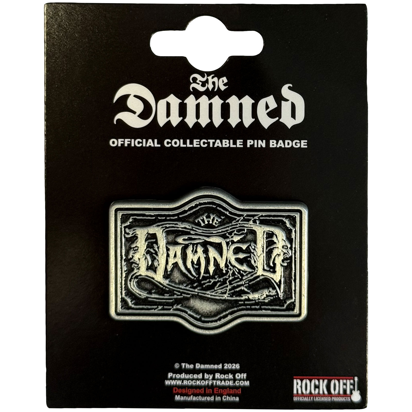 Odznak The Damned - The Black Album Logo