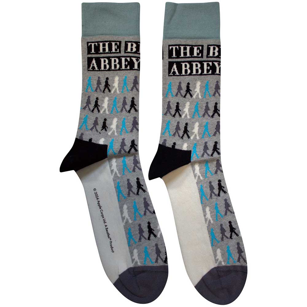 Ponožky The Beatles - Abbey Road Colours Crossing Repeat, Unisex,Šedá,UK 7 - 11