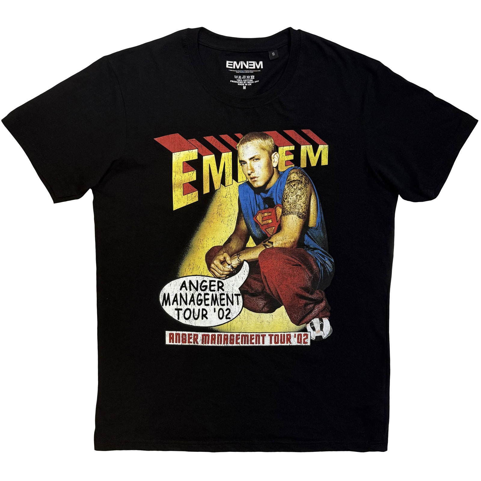Tričko Eminem - Anger Comic, Unisex,Čierna,M