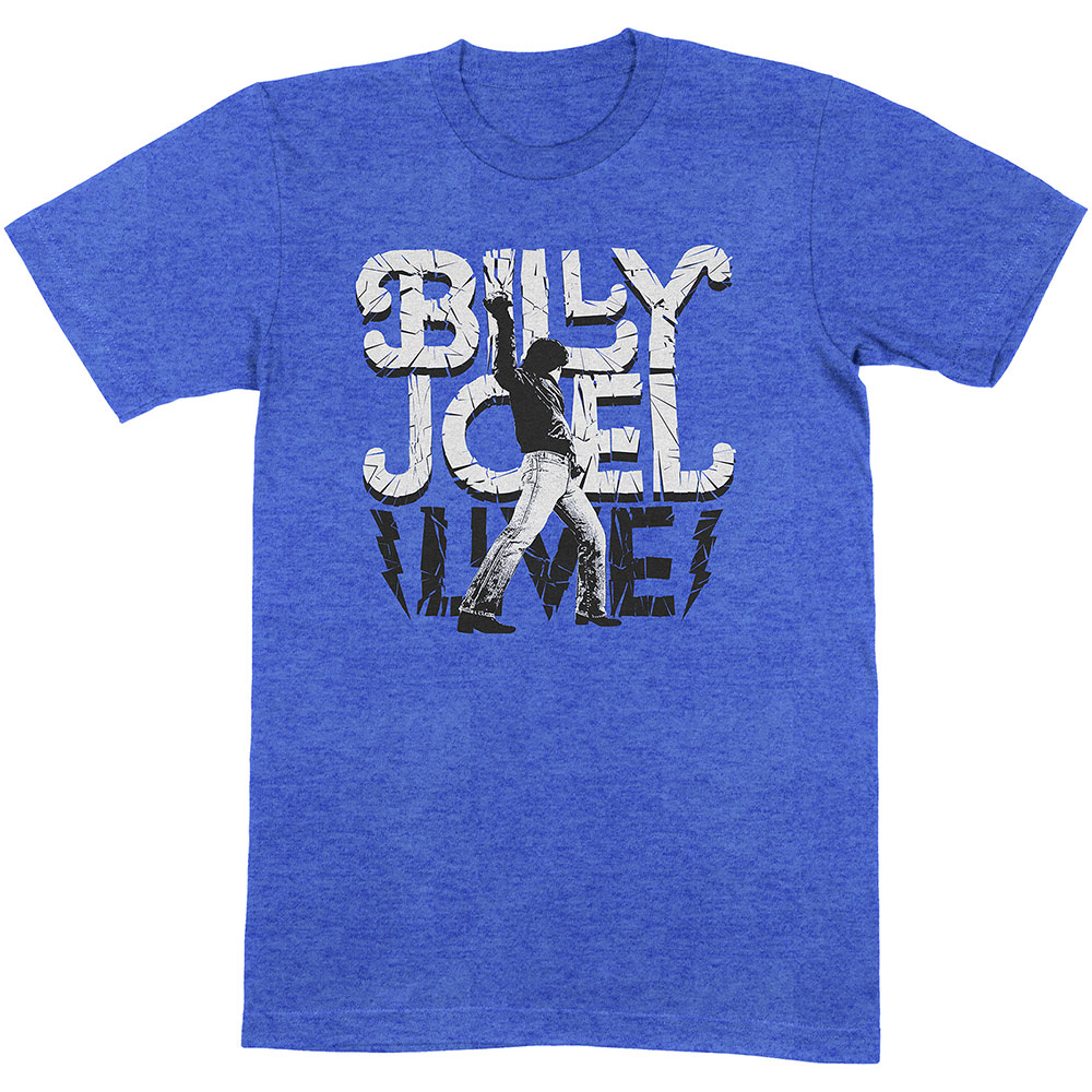 Tričko Billy Joel - Glass Houses Live, Unisex,Modrá,XXL