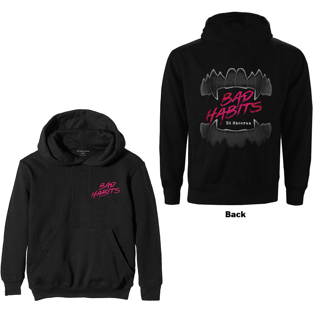 Mikina Ed Sheeran - Bad Habits, Unisex,Čierna,XXL
