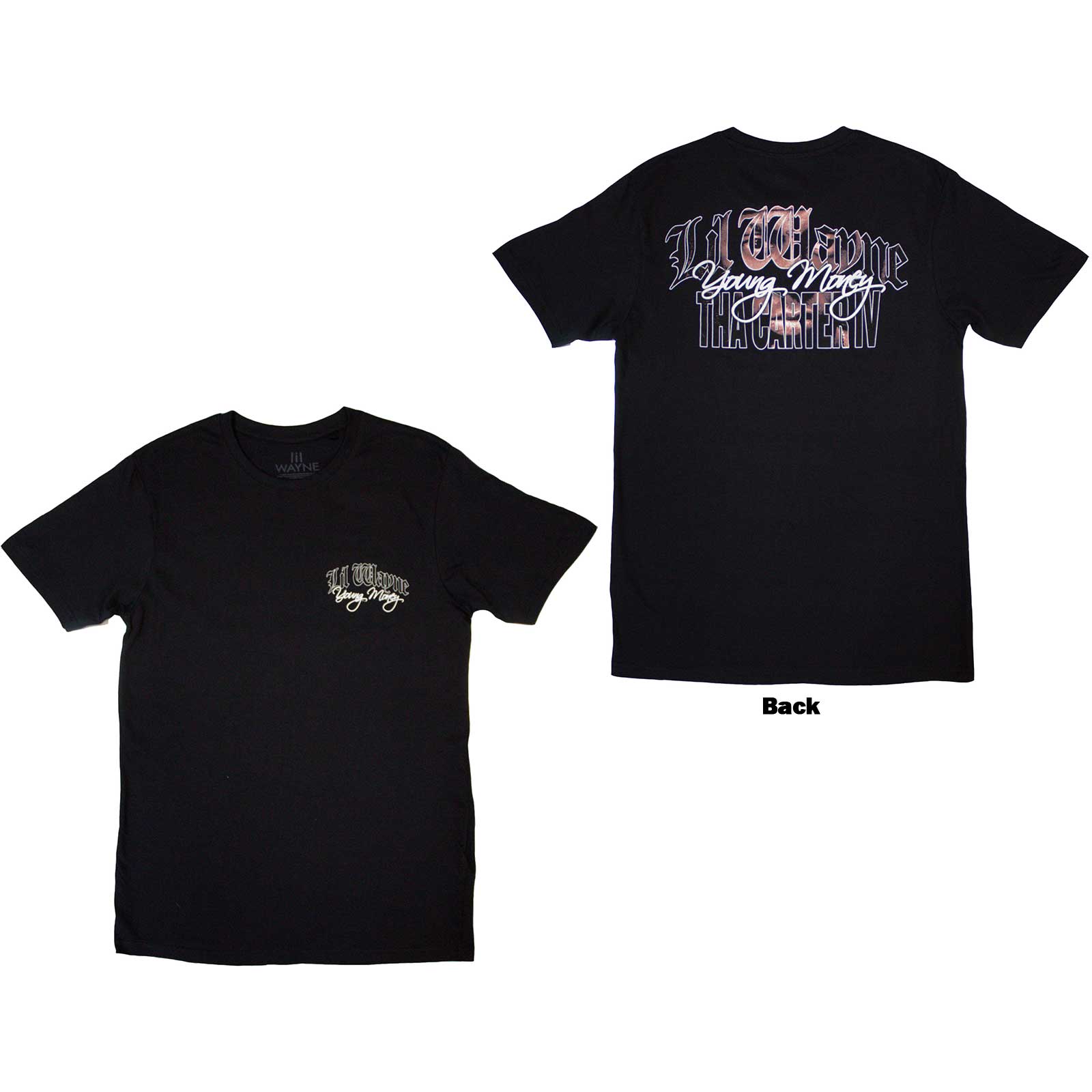 Tričko Lil Wayne - Face Infill, Unisex,Čierna,XL