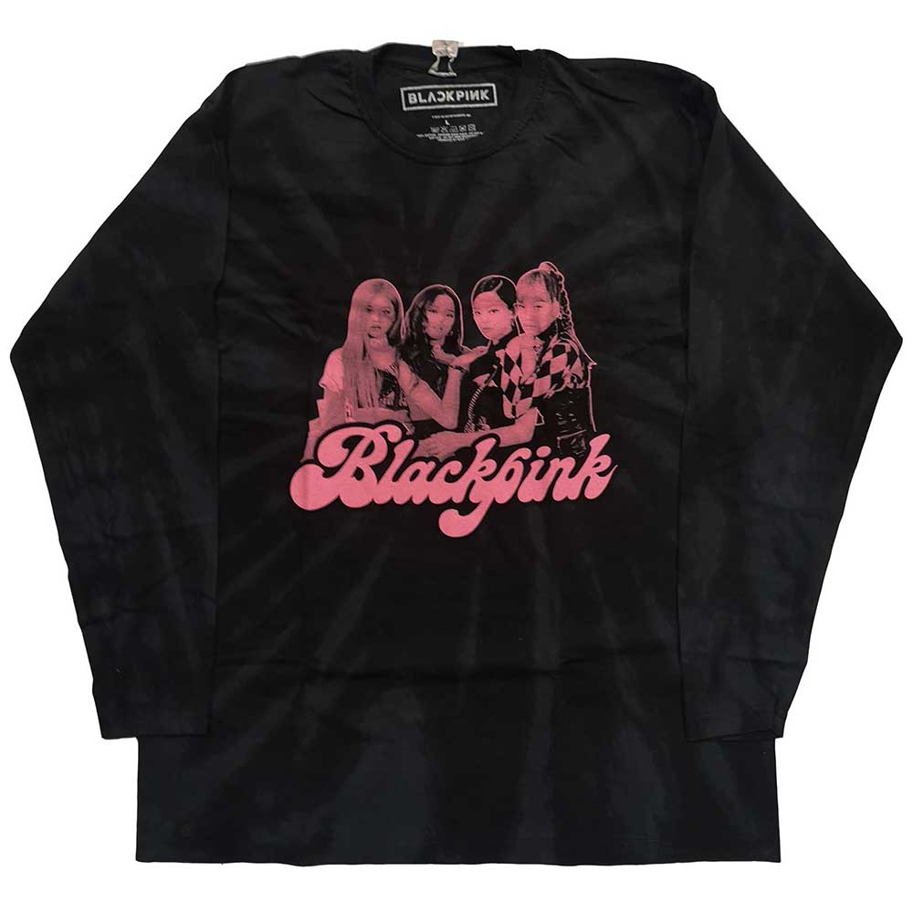 Tričko s dlhým rukávom Blackpink - Photo, Unisex,Čierna,5XL