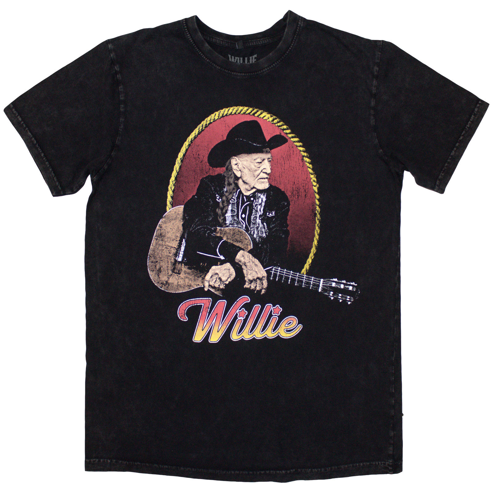 Tričko Willie Nelson - Lasso Portrait, Unisex,Čierna,XXL