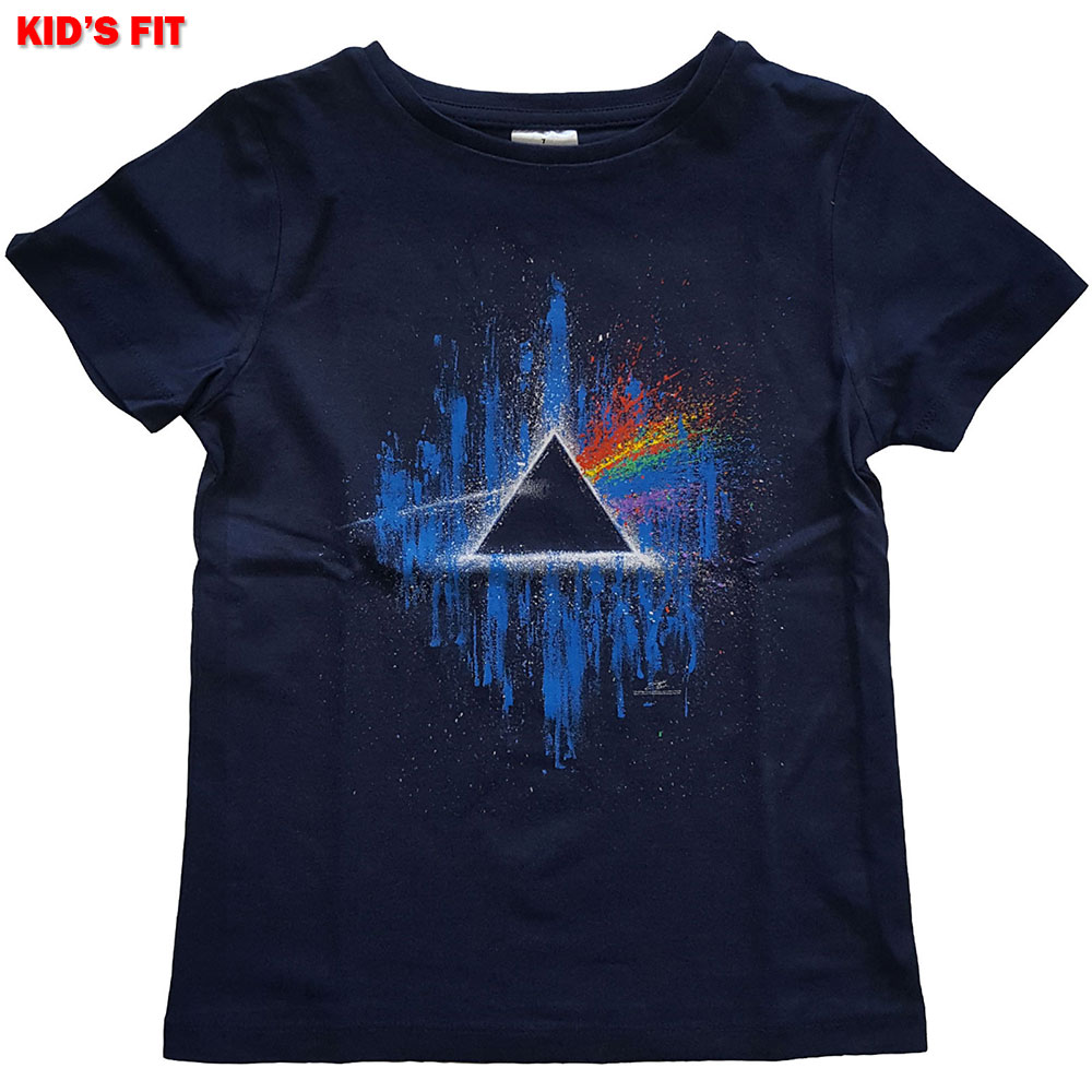 Tričko Pink Floyd - Dark Side of The Moon Blue Splatter, Dieťa,Modrá,11 – 12 rokov