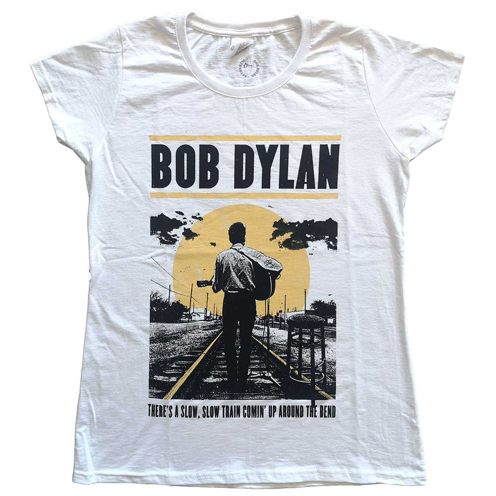 Tričko Bob Dylan - Slow Train, Žena,Biela,XXL