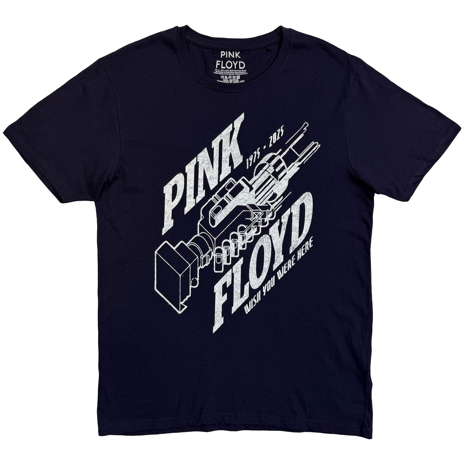 Tričko Pink Floyd - Robot Hands, Unisex,Modrá,XXL