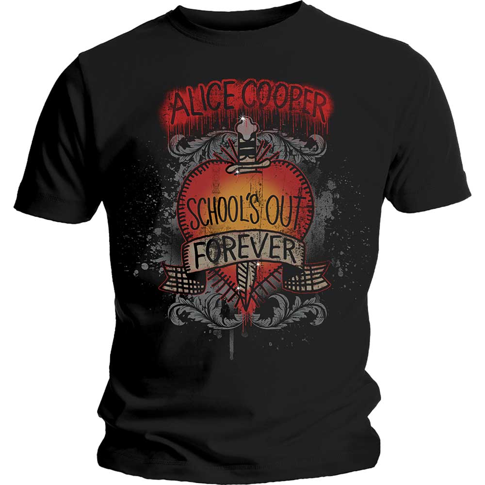 Tričko Alice Cooper - Schools Out Dagger, Unisex,Čierna,XL