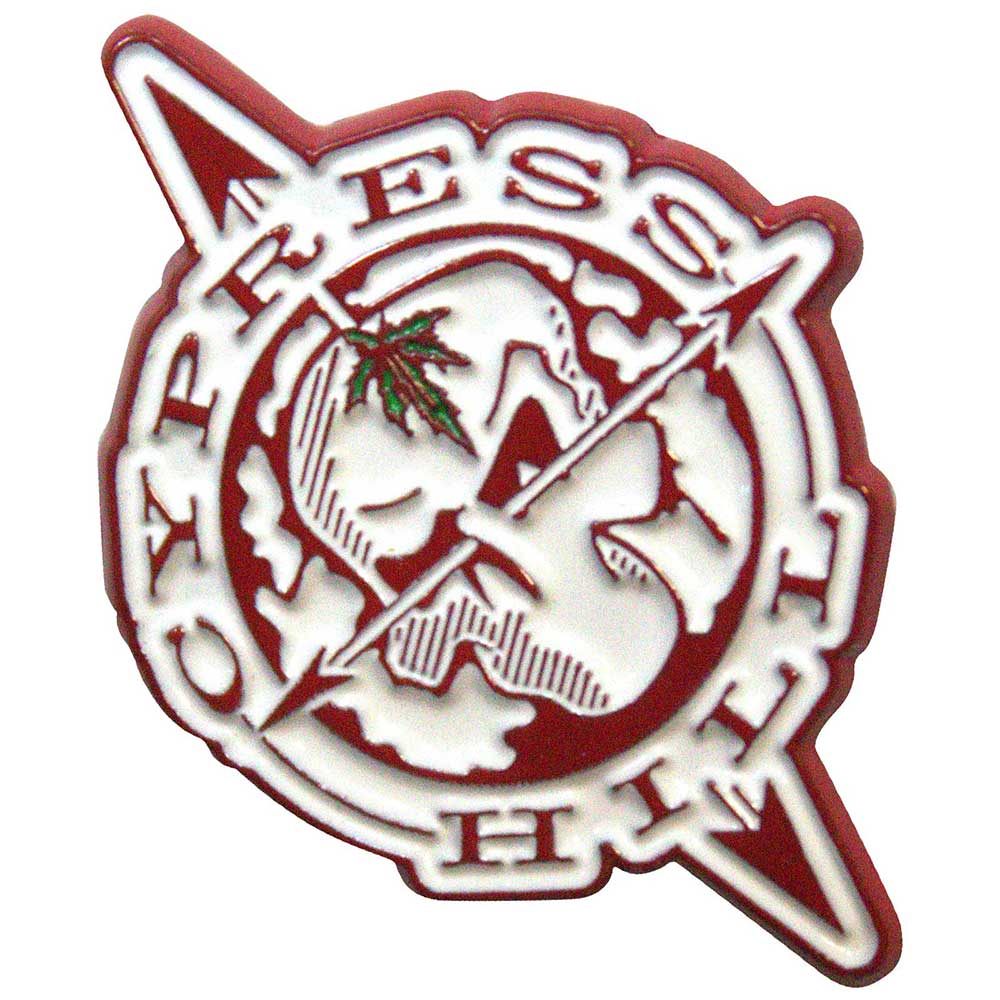 Odznak Cypress Hill - Skull Compass
