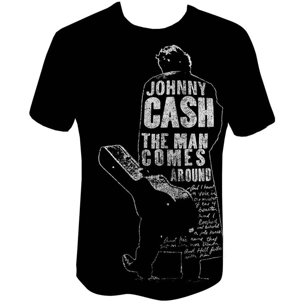 Tričko Johnny Cash - Man Comes Around, Unisex,Čierna,XXL