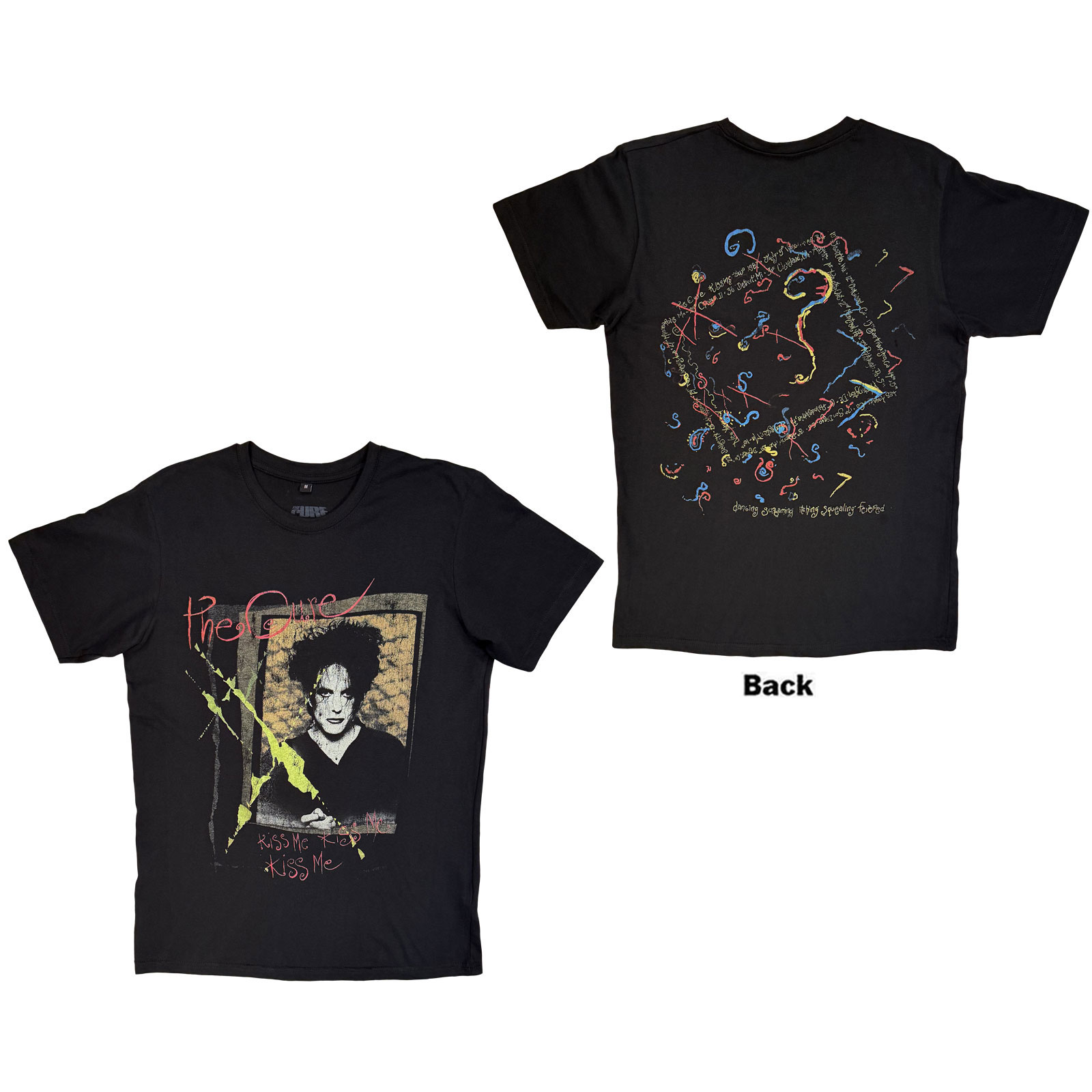 Tričko The Cure - Kiss Me Vintage, Unisex,Čierna,XXL