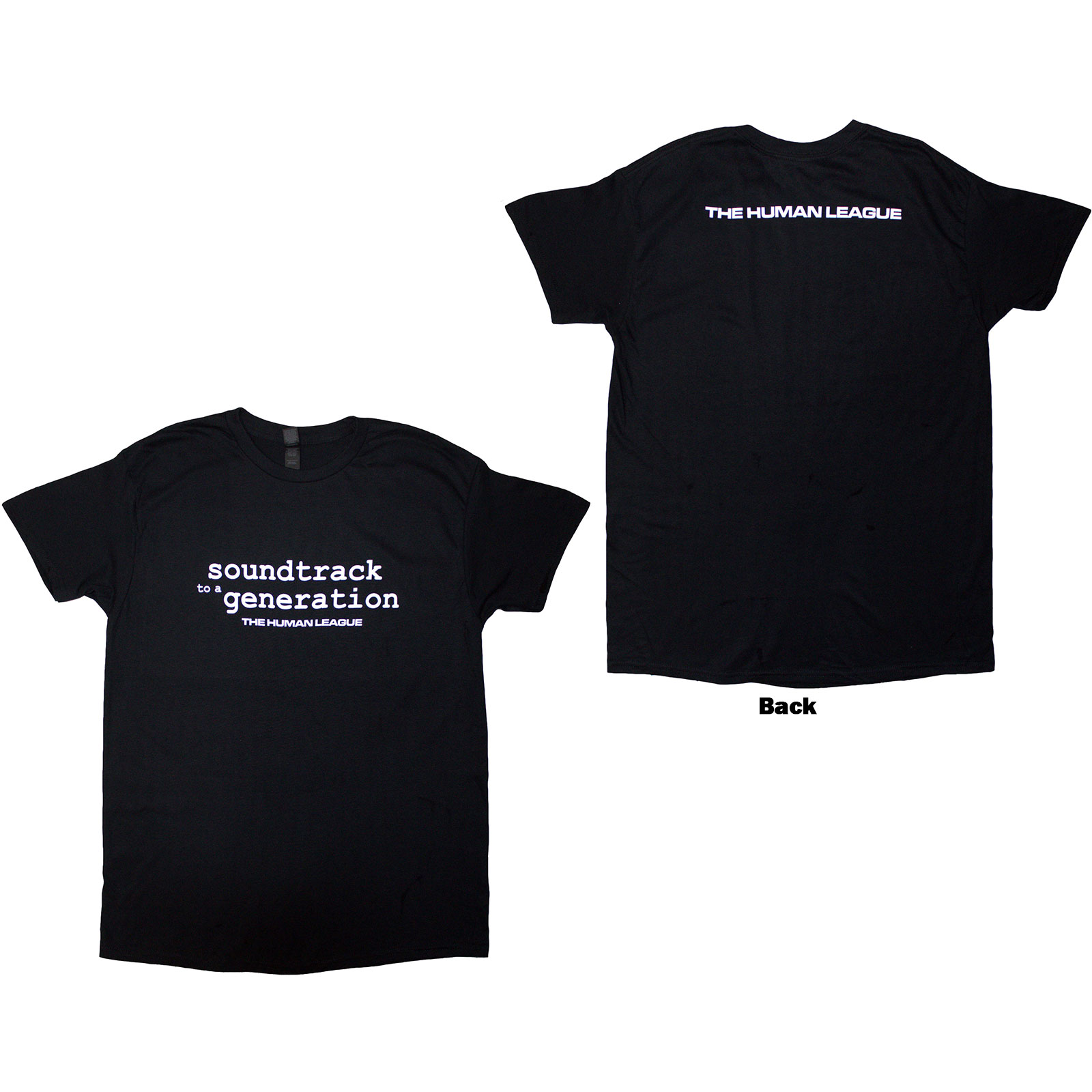 Tričko The Human League - Soundtrack To A Generation, Unisex,Čierna,M