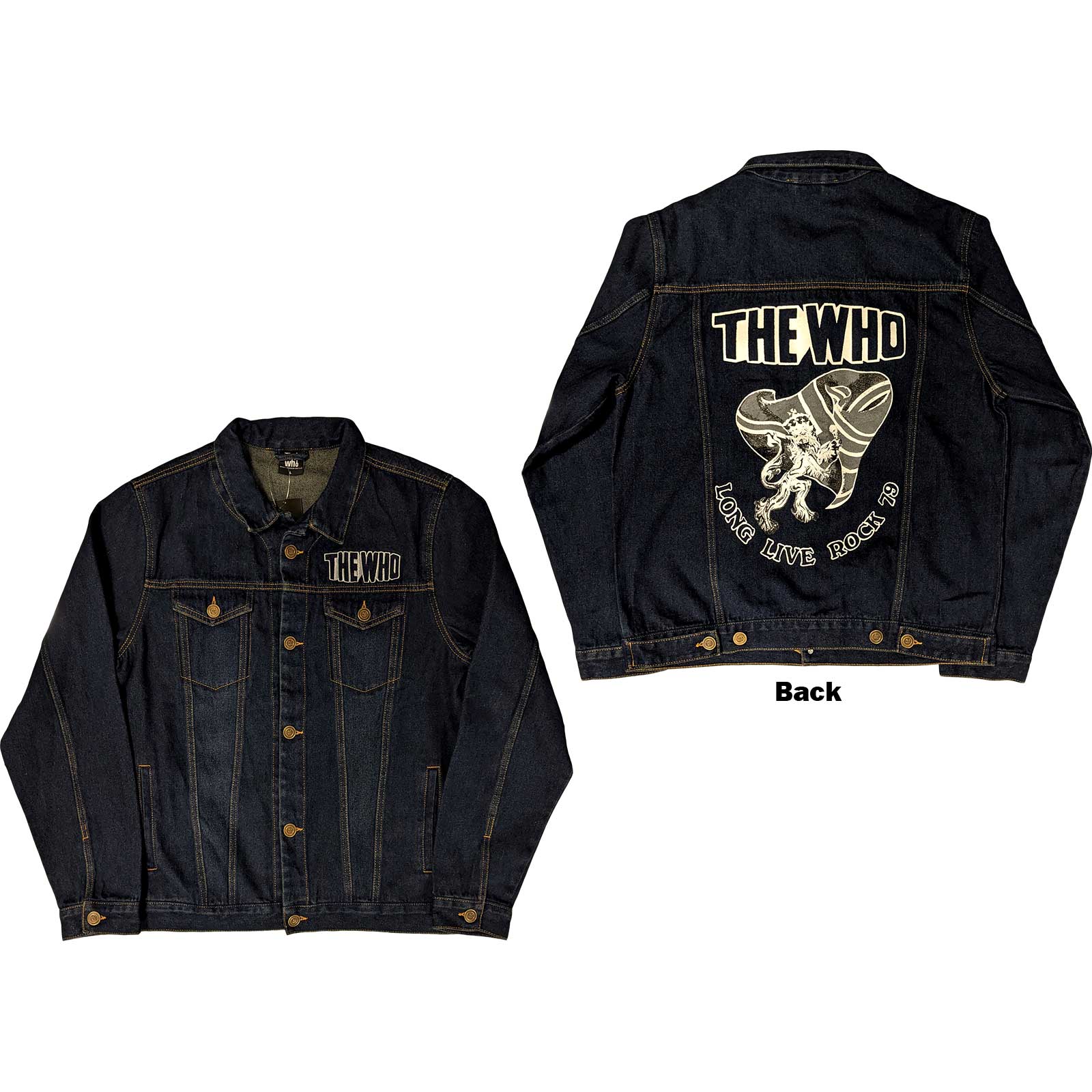 Bunda The Who - Long Live Rock, Unisex,Modrá,XXL