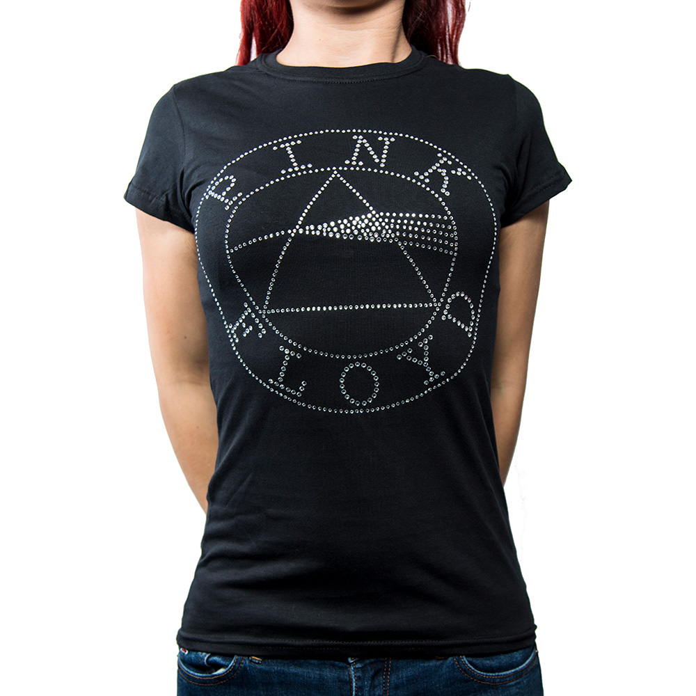 Tričko Pink Floyd - Circle Logo, Žena,Čierna,XXL