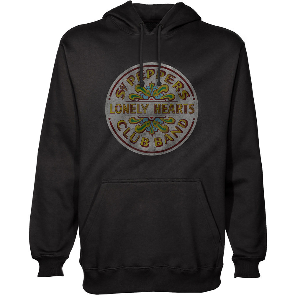 Mikina The Beatles - Sgt Pepper, Unisex,Čierna,XXL