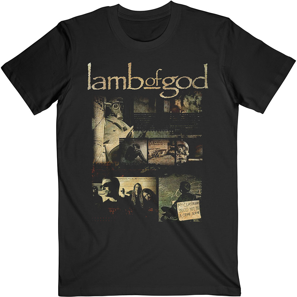 Tričko Lamb of God - Album Collage, Unisex,Čierna,XXL
