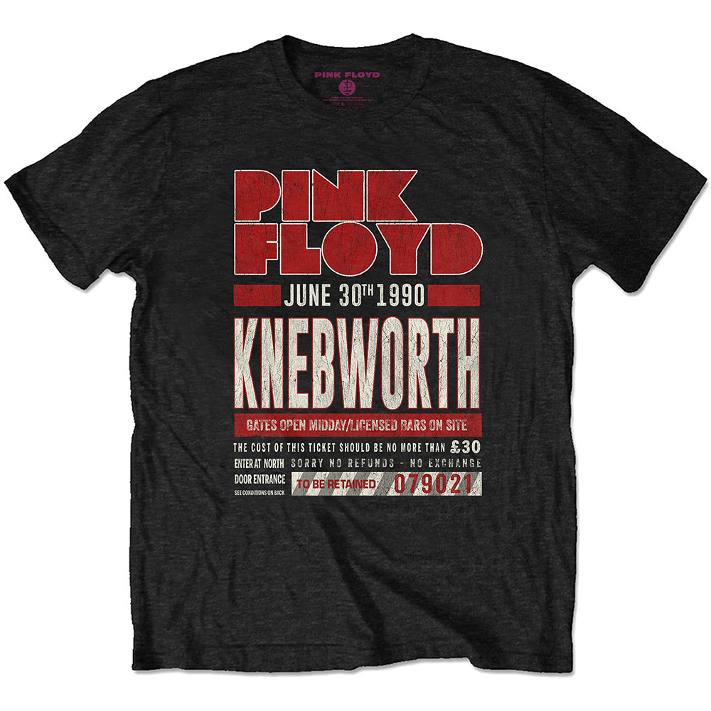 Tričko Pink Floyd - Knebworth '90 Red, Unisex,Čierna,L