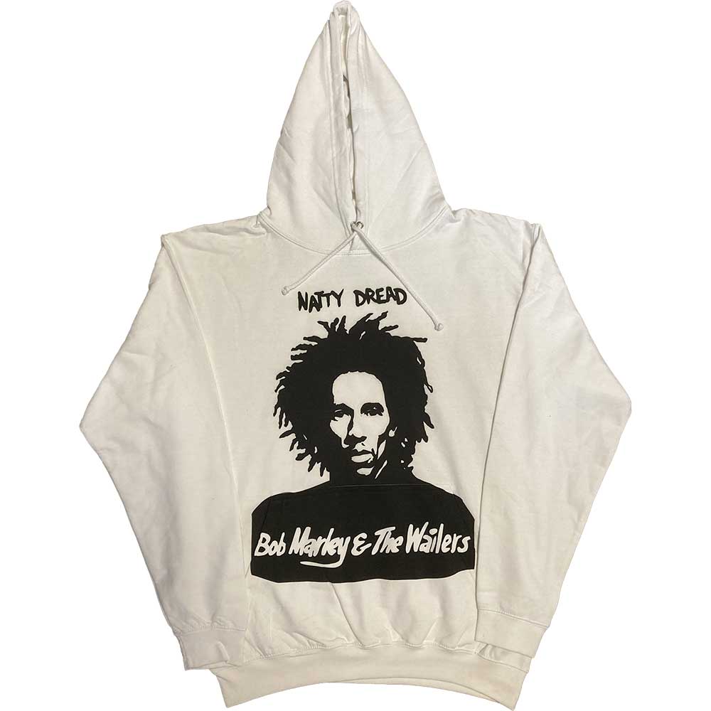 Mikina Bob Marley - Natty Dread, Unisex,Biela,XXL